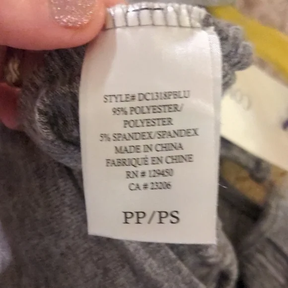 Como Blu Gray Wide Leg Knit Athleisure Jumpsuit Size Small - Picture 8 of 9